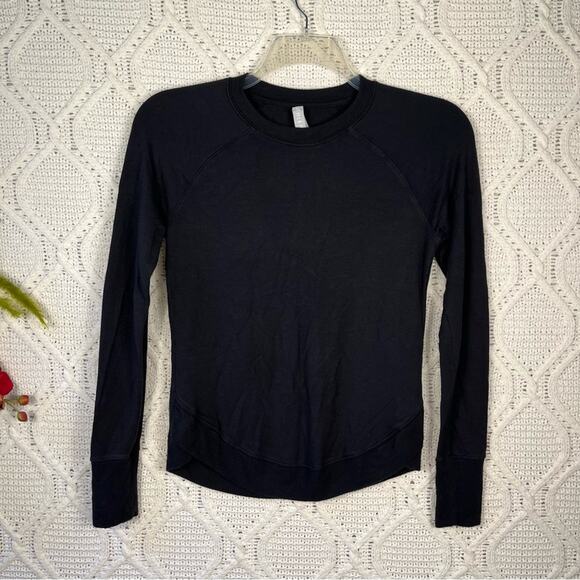 ATHLETA | Black "Mindset" Long Sleeve Crewneck Sweatshirt | Top - Picture 2 of 10